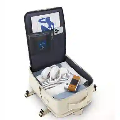 轻骑者 时尚休闲多功能短途旅游出差户外露营防泼水干湿分离可扩容 织物 旅行包电脑包书包背包双肩包 常规 男女同款情侣款 多色