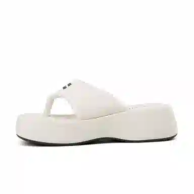 卓诗尼 简约百搭 橡胶底 防滑人字拖鞋 女款