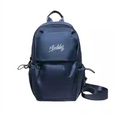 巴布豆 大容量个性时尚百搭实用斜挎单肩 防泼水耐磨材质 胸包 大号 男款 黑色/蓝色/纯黑/纯蓝