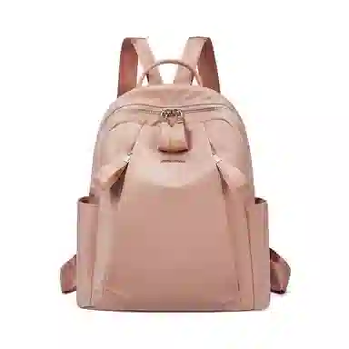 红蜻蜓 简约百搭实用大容量日常 织物 双肩包 常规 女款 黑色/卡其色/粉红色