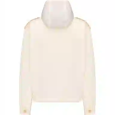 DIOR Pattern Appliqué Hoodie Jacket White