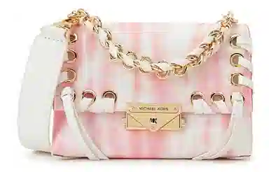 Michael Kors Cece Small Chain Shoulder Bag Pink White