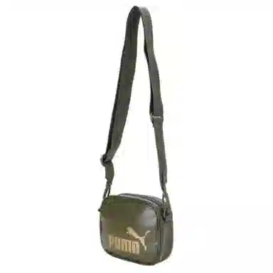 PUMA Gold Logo Shoulder Bag Green