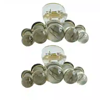 左欧 半扎原创设计高级感 亚克力 发夹 女款