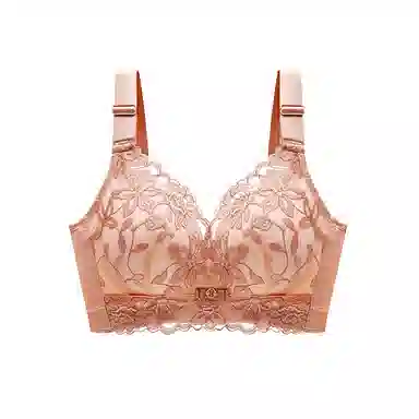 欧迪芬 上托聚拢小胸显大侧收美背透气舒适无钢圈蕾丝文胸 女款