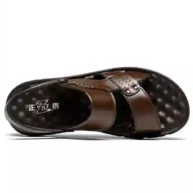 正泰 简约时尚个性外穿舒适人字拖鞋 男款