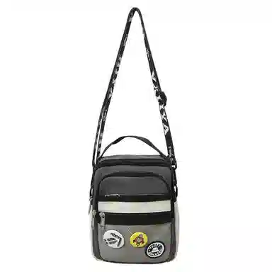 醇龙 轻便百搭小背潮牌手机包休闲斜挎包手提 尼龙 单肩包 常规 男女同款情侣款 黑/墨绿/黑白/卡其/灰