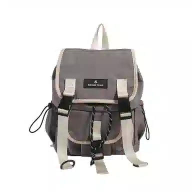 度森袋鼠 时尚运动休闲轻便 尼龙 双肩包 常规 女款 灰色/紫色/绿色