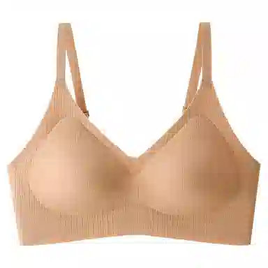 棉购 简约舒适聚拢背心式纯色文胸 女款
