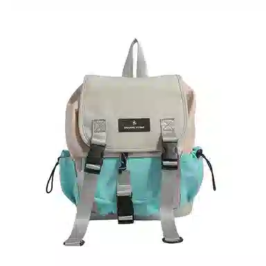 度森袋鼠 时尚运动休闲轻便 尼龙 双肩包 常规 女款 灰色/紫色/绿色