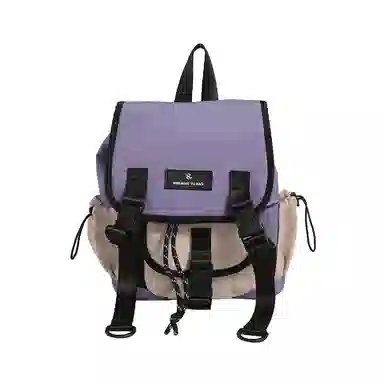 度森袋鼠 时尚运动休闲轻便 尼龙 双肩包 常规 女款 灰色/紫色/绿色