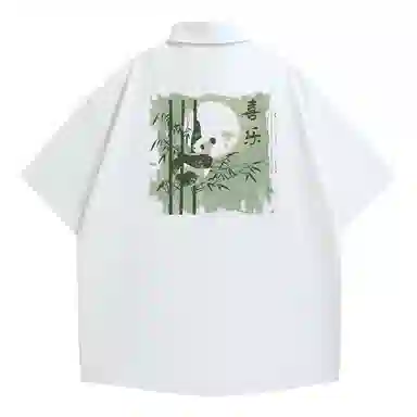 TIMD Panda Print Oversized T-Shirt White