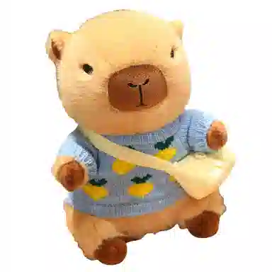 胖胖龙 卡皮巴拉穿衣服 变装水豚 玩偶 毛绒公仔