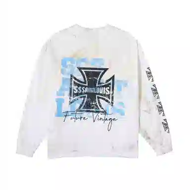 SSSAINT LOUIS Cross Medal Long Sleeve Tee