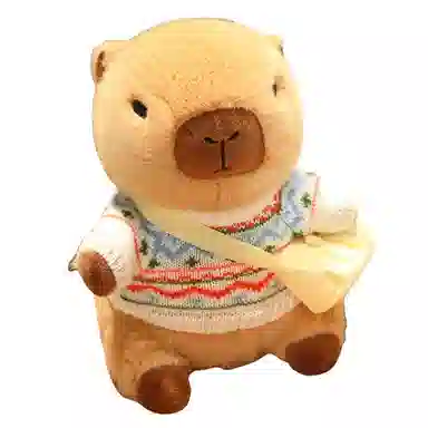胖胖龙 卡皮巴拉穿衣服 变装水豚 玩偶 毛绒公仔