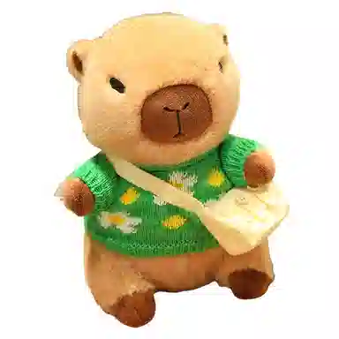 胖胖龙 卡皮巴拉穿衣服 变装水豚 玩偶 毛绒公仔