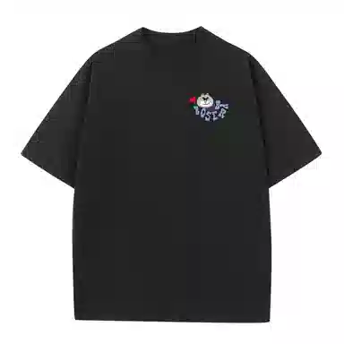 BOS BEAR Cartoon Bear Head Print T-Shirt