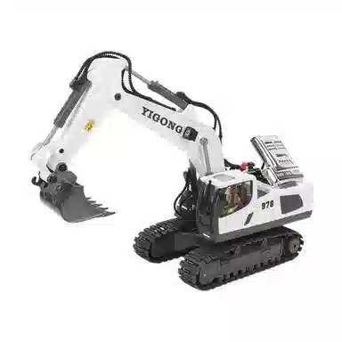 欧洛伊 工程车 挖掘机推土机 自卸车挖机 合金 遥控玩具