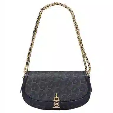 Michael Kors Mila Saddle Bag Navy
