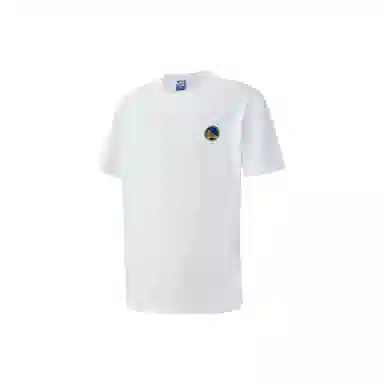 NBA Golden State Warriors Colorblock Lettering Oversized T-Shirt White