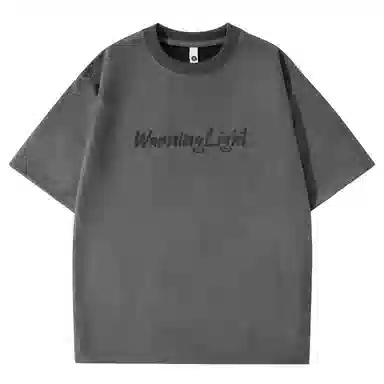 WARNING LIGHT Burnout Suede T-Shirt