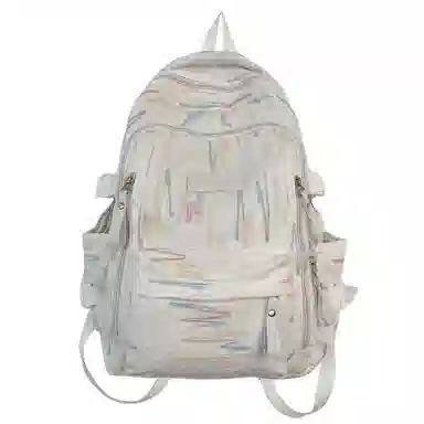 行途 大容量时尚双肩包休闲百搭尼龙男女背包高中生校园学生 多色