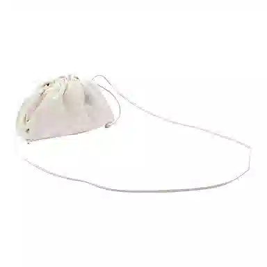 Bottega Veneta Cloud Clutch White