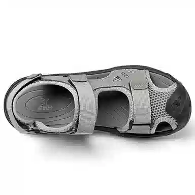 袋鼠头 魔术贴 穿脱方便 沙滩凉鞋 男款