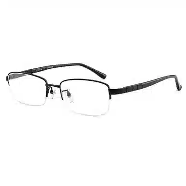 【联系客服可配度数】 康视顿 高品质商务半框近视大框 板材镜架纯钛β钛 方形 光学镜架 男女同款情侣款