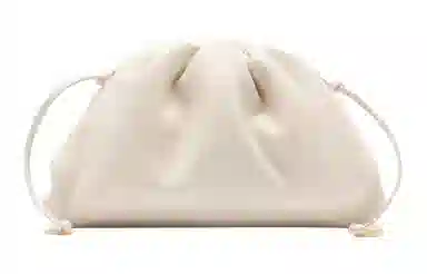 Bottega Veneta Cloud Clutch White