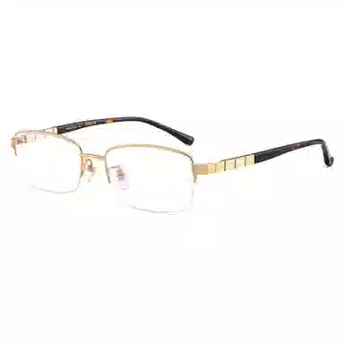 【联系客服可配度数】 康视顿 高品质商务半框近视大框 板材镜架纯钛β钛 方形 光学镜架 男女同款情侣款