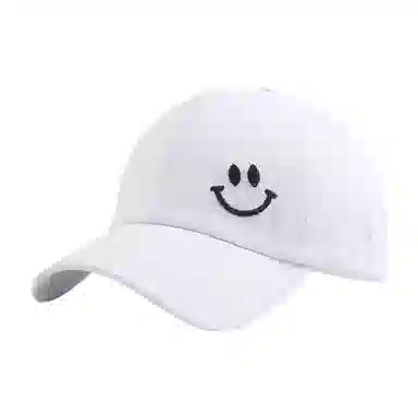 啄木鸟 可爱笑脸刺绣软顶棒球帽休闲百搭户外出游学生遮阳防晒帽 棉涤 鸭舌帽 男女同款情侣款