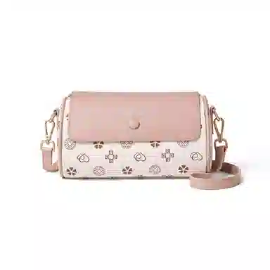 红蜻蜓 经典复古老印花高级感调节背带春夏季高级感百搭通勤 牛皮 单肩包腋下包斜挎包 常规 女款 多色