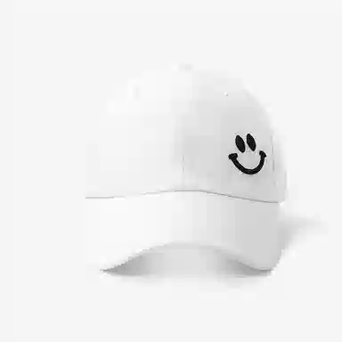 啄木鸟 可爱笑脸刺绣软顶棒球帽休闲百搭户外出游学生遮阳防晒帽 棉涤 鸭舌帽 男女同款情侣款