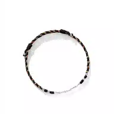 中兆珠宝 迷彩节节高升 考研考试上岸好运竹节新中式国潮风小众设计手工编织 合金 手链 男女同款情侣款