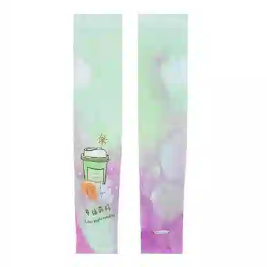 浪莎 梦幻满杯印花 扎染冰凉护臂袖套遮阳户外骑车 锦纶 防晒袖 女款