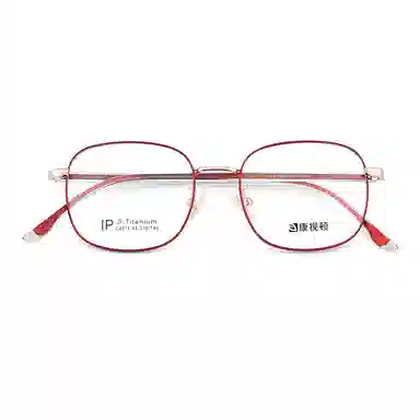 【联系客服可配度数】 康视顿 潮韩系文艺超轻 β钛 不规则形 光学镜架 男女同款情侣款