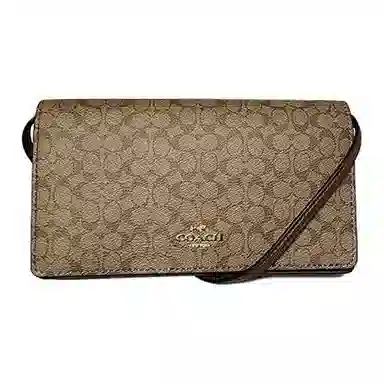COACH Clutch 20 Brown