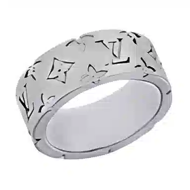 Louis Vuitton Mosaic Ring Silver