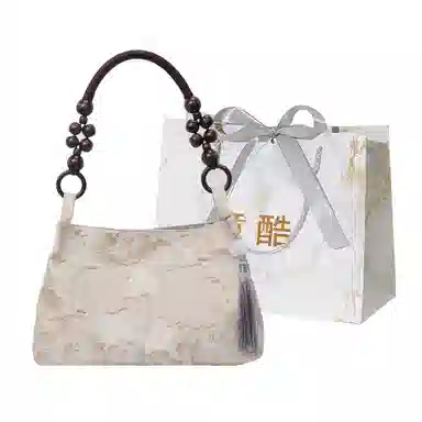 意酷 新中式大容量包包女士百搭腋下布包时尚女包手提包 布 单肩包 小号 女款