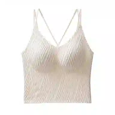 都市丽人 背心舒适打底美背外穿无痕高颜值无钢圈网红女士夏季吊带 女款