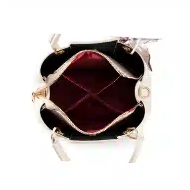 维尼奥 高级感通勤大容量百搭 合成革 单肩斜挎手提包 常规 女款 米白色