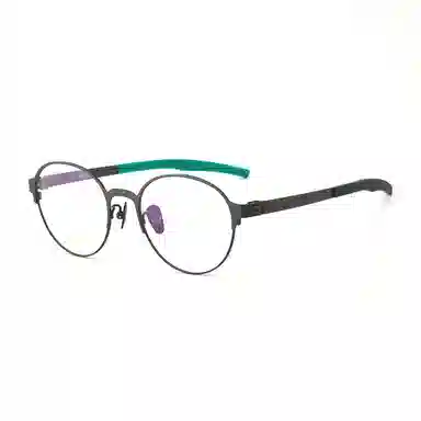 【联系客服可配度数】 康视顿 中性超轻近视 钛β钛硅胶 椭圆形 光学镜架 男女同款情侣款 深红色 灰青色 砂杏色 黑灰色