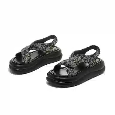 卓诗尼 织物 舒适惬意设计感 沙滩凉鞋 女款