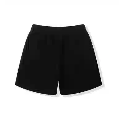 我是大卫 潮流时尚直筒宽松韩版简约纯色百搭五分休闲短裤 男女同款 黑色