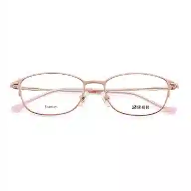 【联系客服可配度数】 康视顿 钛材镜框中高度近视超轻近视眼镜架 简约商务眼镜 钛β钛 椭圆形 光学镜架 女款