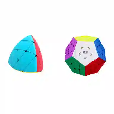 奇艺 三阶彩色五魔方 异形魔方 磁力魔方十二面体顺滑 比赛专用不规则魔方 益智 玩具