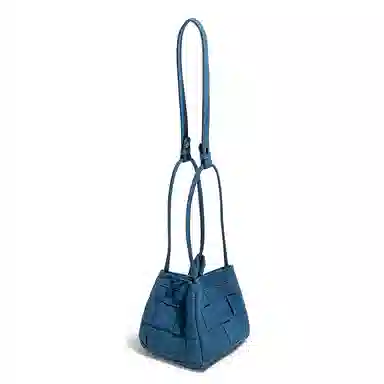 TAMATHA Denim Blue Woven Bucket Bag