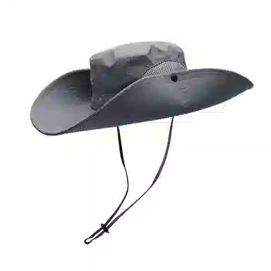 浪莎 户外登山遮阳防晒钓鱼超大帽檐透气网格可折叠太阳帽 涤纶 渔夫帽 男女同款情侣款