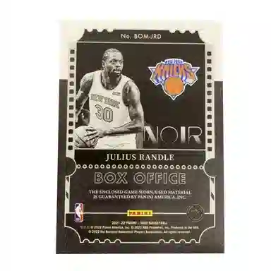 PANINI 2021-22 Noir 8099 box office